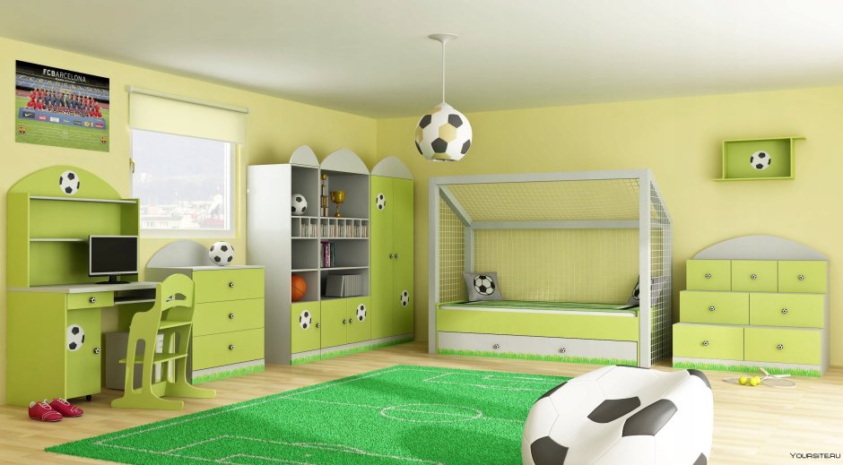 Интерьер в футбольном стиле