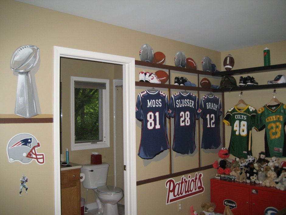 Комната в черном стиле для мальчика