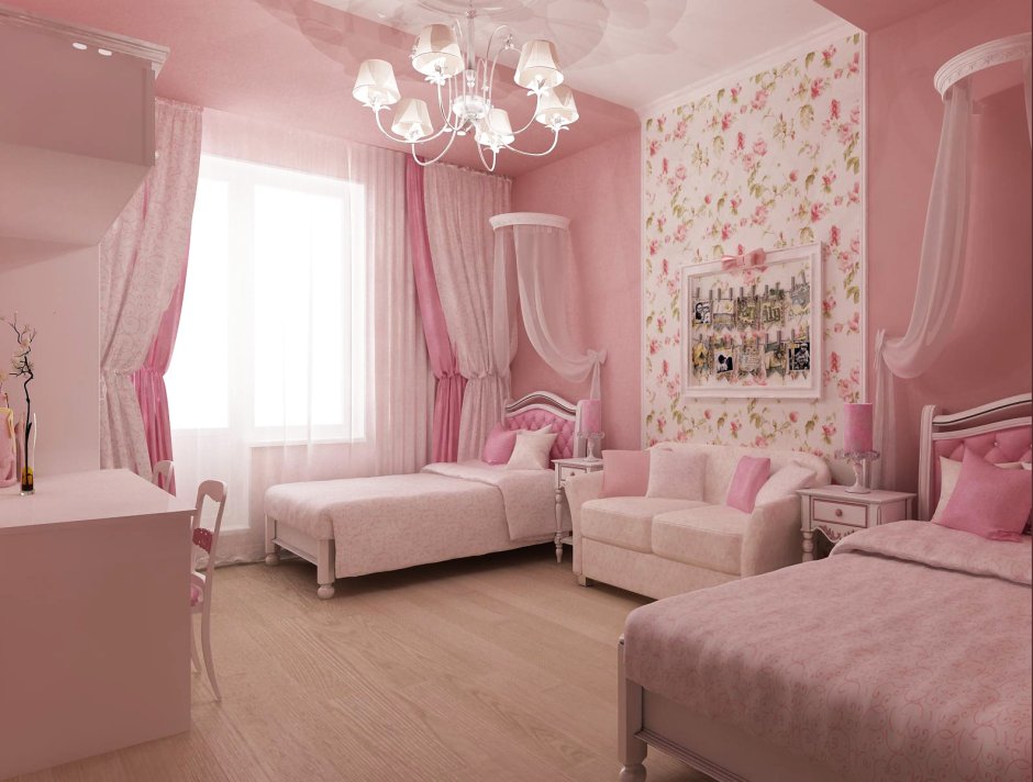 Красивая комната для двух девочек