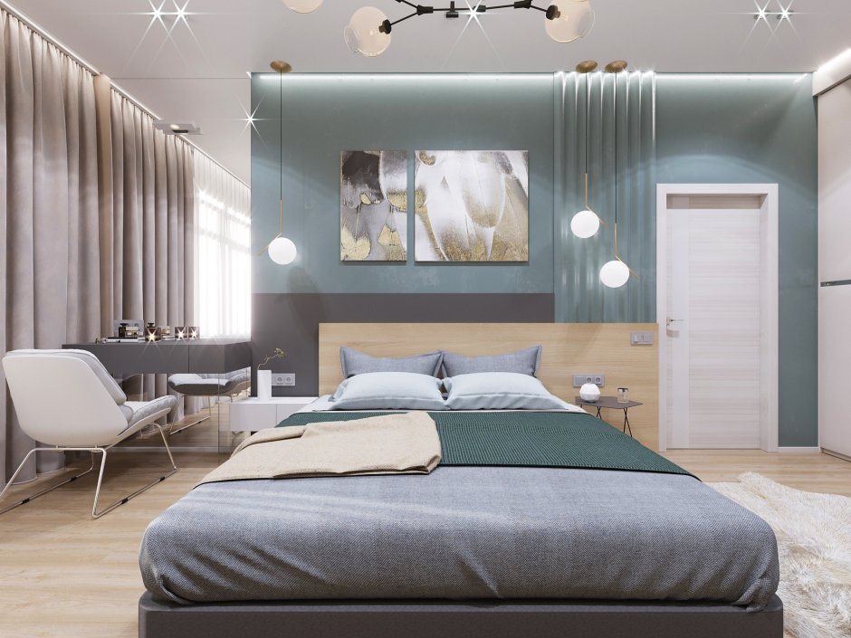 Асимметричная спальня