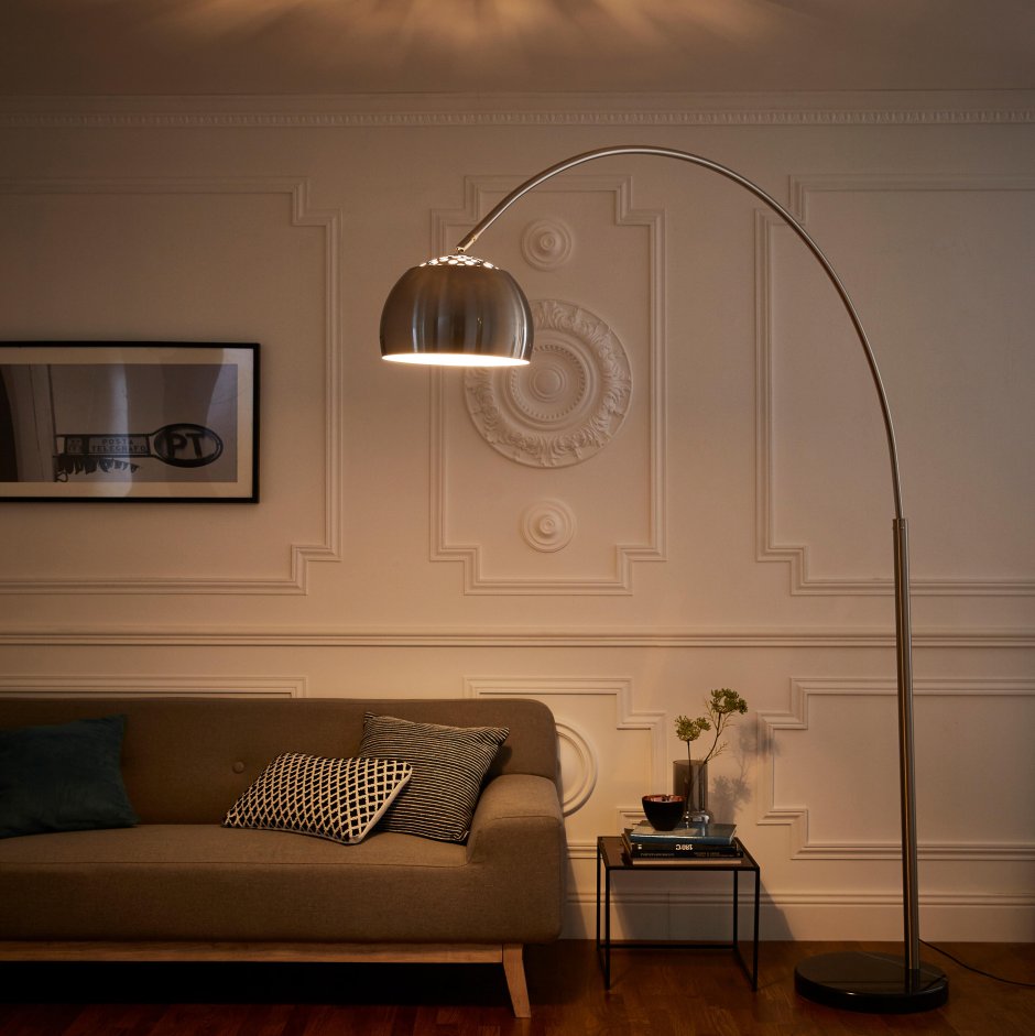 Торшер inspire «New Sofa», цвет металл/белый