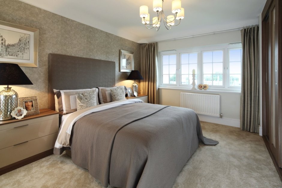 Спальня в цвете мокко