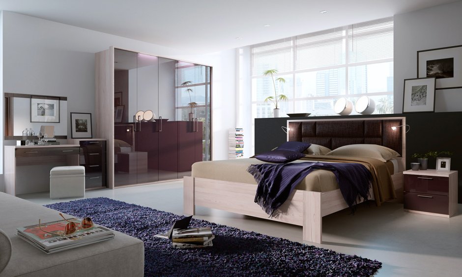 Шатура спальный гарнитур Rimini Mokko