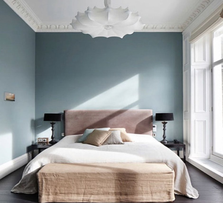 Цвет побелки для спальни