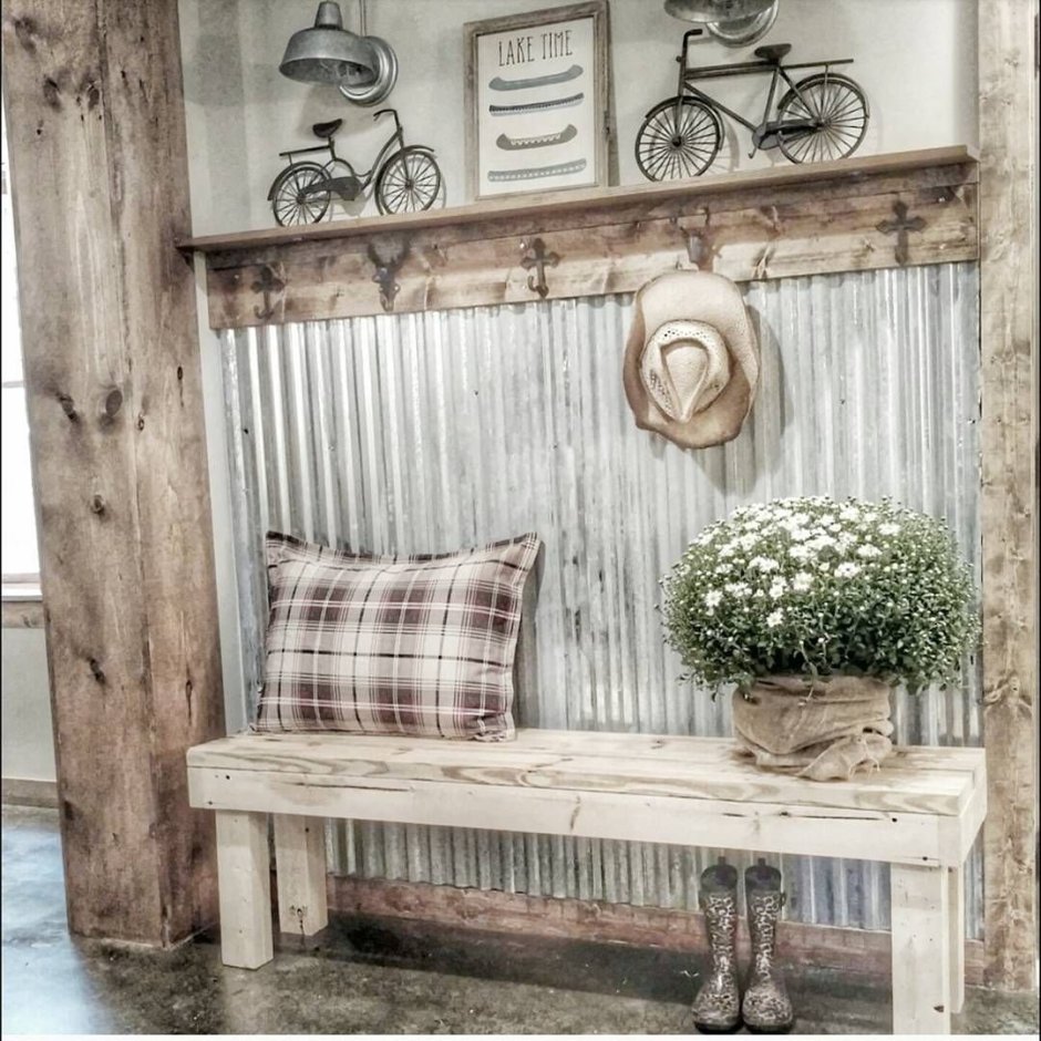 Скамья в винтажном стиле
