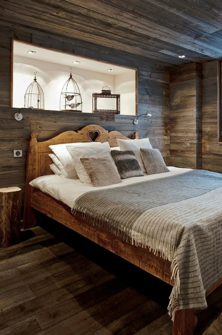 Спальня в стиле дерева