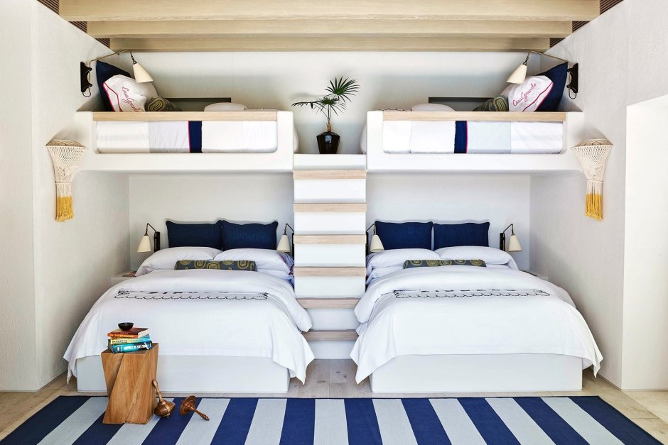 Спальня для мальчиков с двумя кроватями