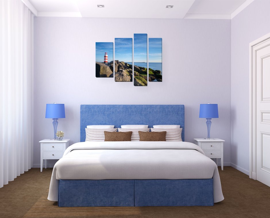 Стильные картины в спальню