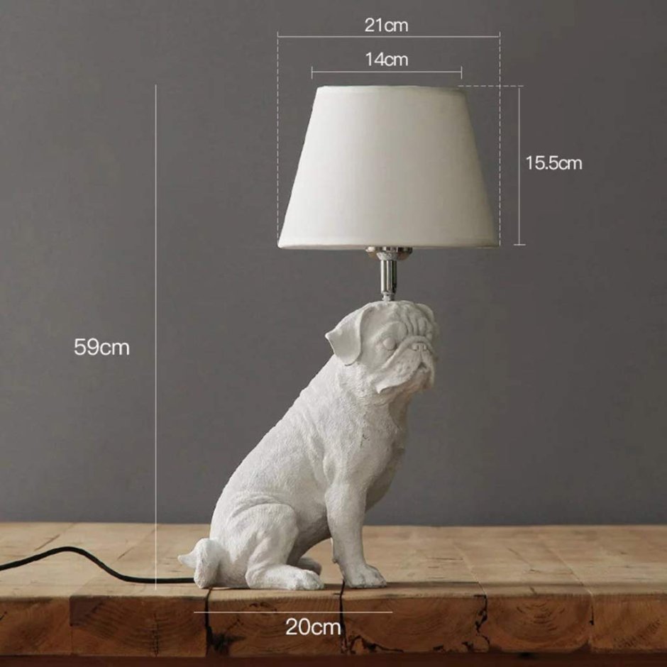 Настольная лампа собака