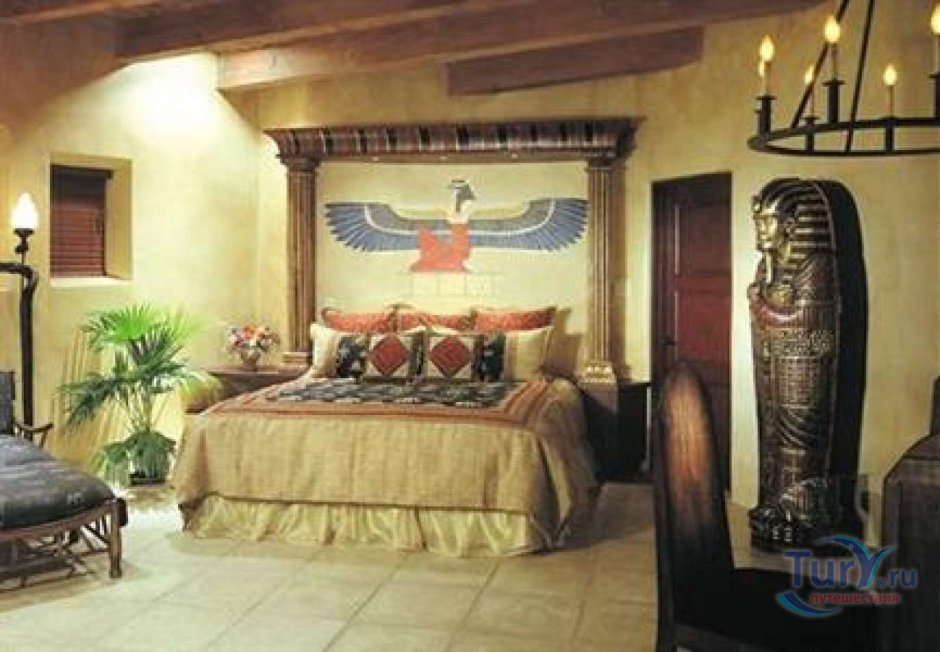 Спальня в стиле древнего Египта