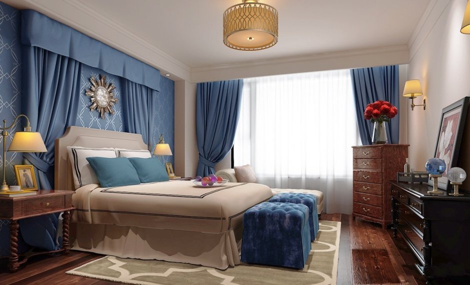 Кровать Memphis Dark Blue