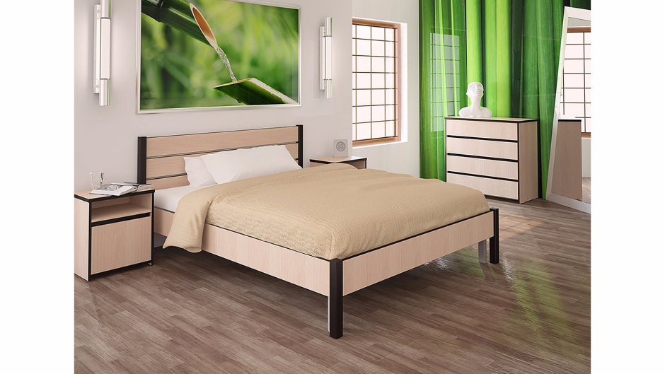 Кровать венге дуб