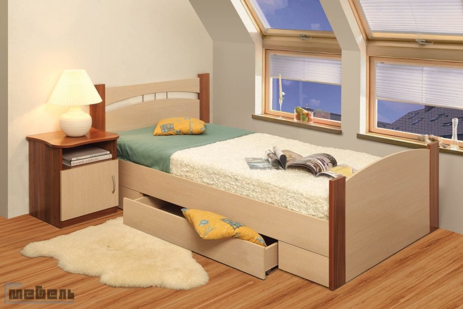 Кровать к-117 цвета ДСП