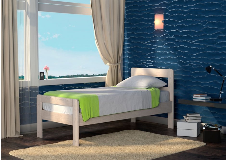 Кровать Дели ТЭКС велюр сирень