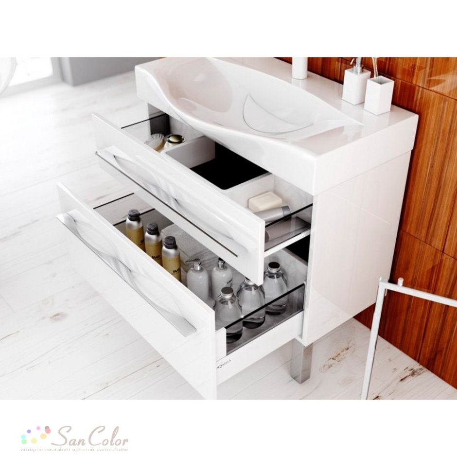 Тумба под раковину Aqwella Milan 1000