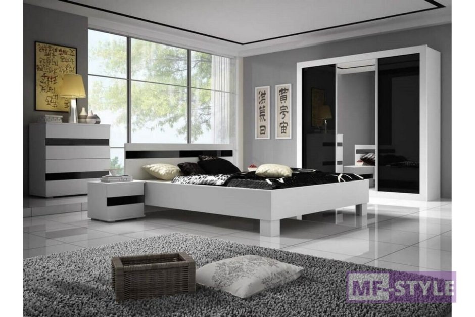 Спальня Даниэлла белый глянец