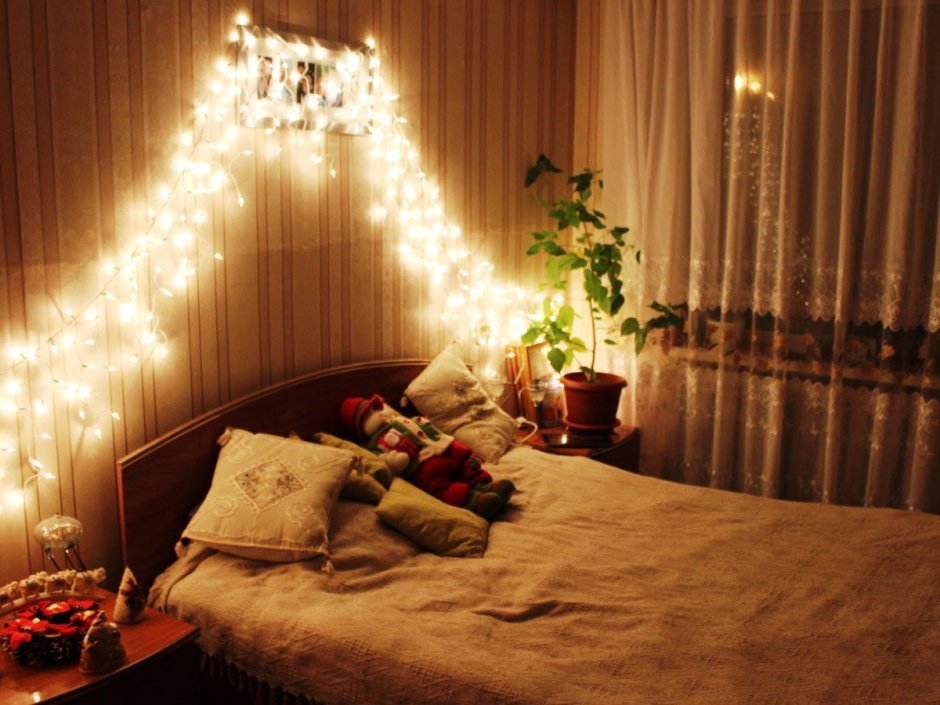 Романтическое украшение комнаты