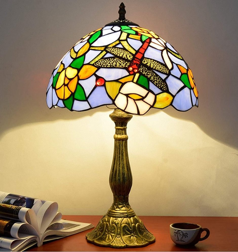 Настольная лампа мозаика Тиффани