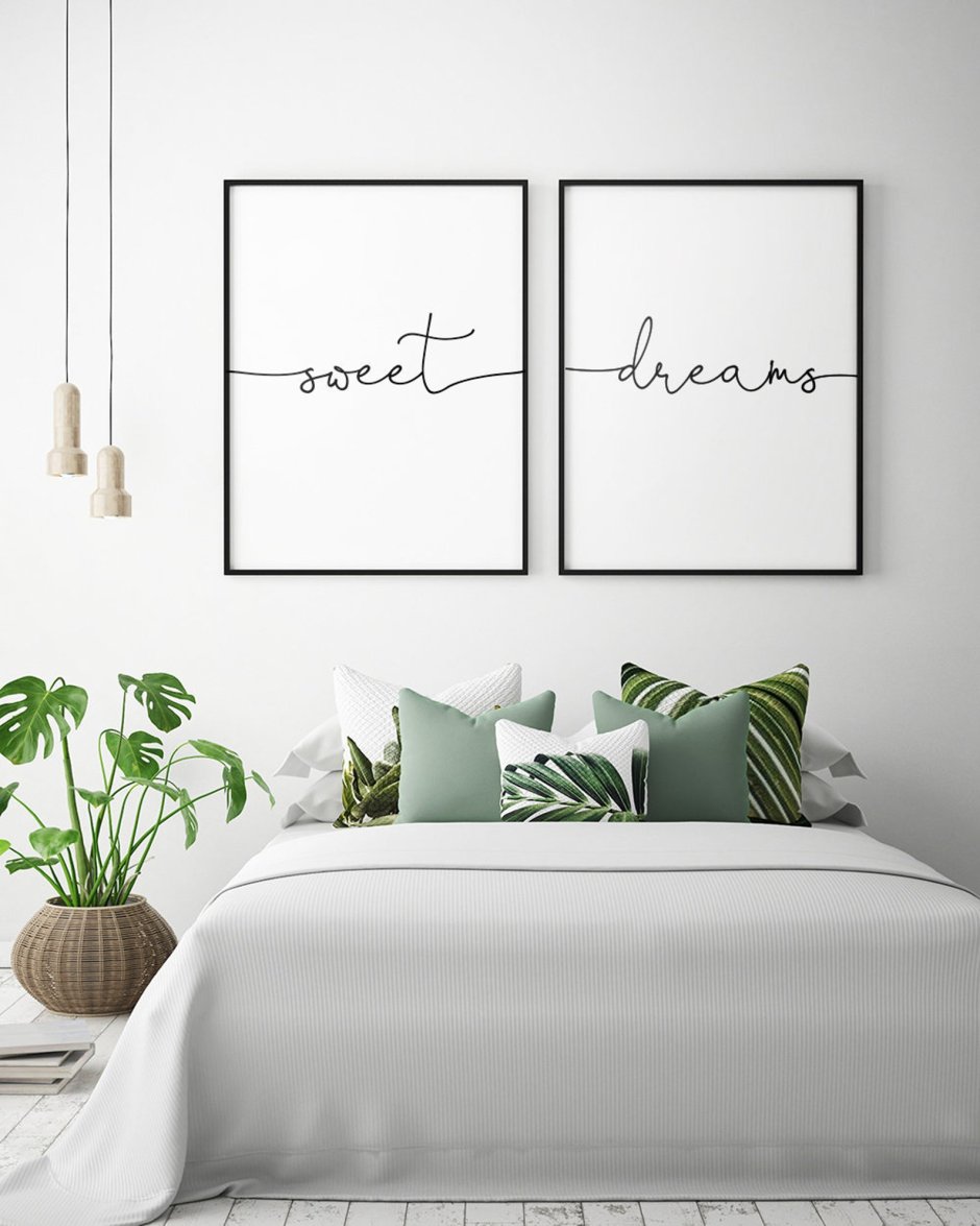 Картины для спальни в современном стиле