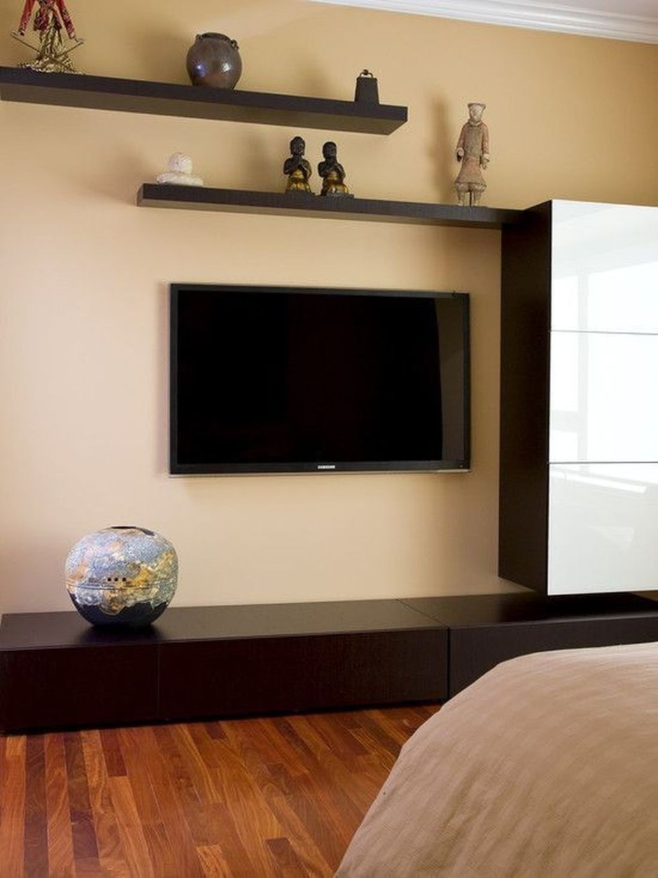 Мебель для скрытия проводов от телевизора на стену