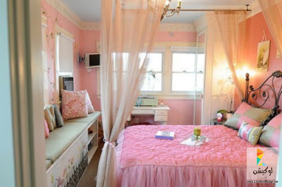 Скромная спальня для девочки