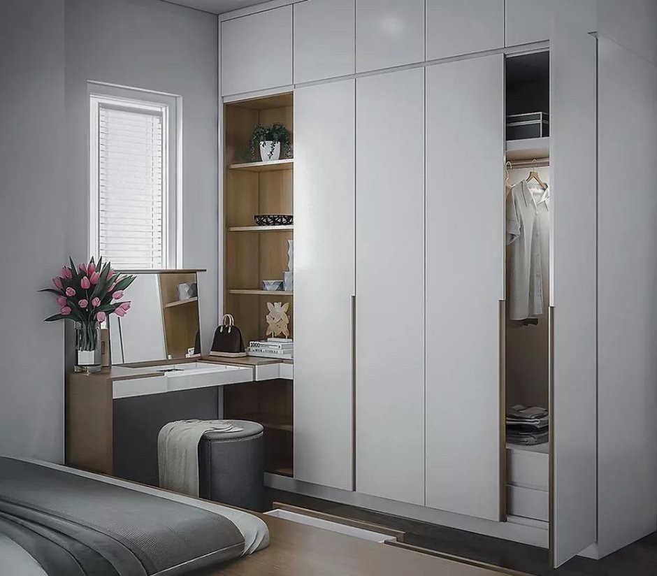 Шкаф купе с туалетным столиком