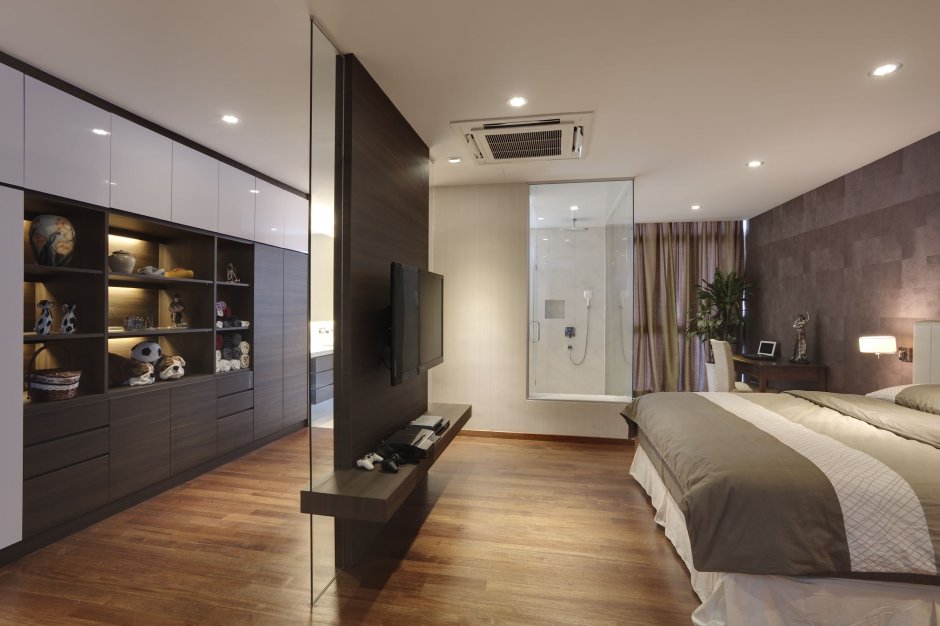 Нестандартная планировка спальни