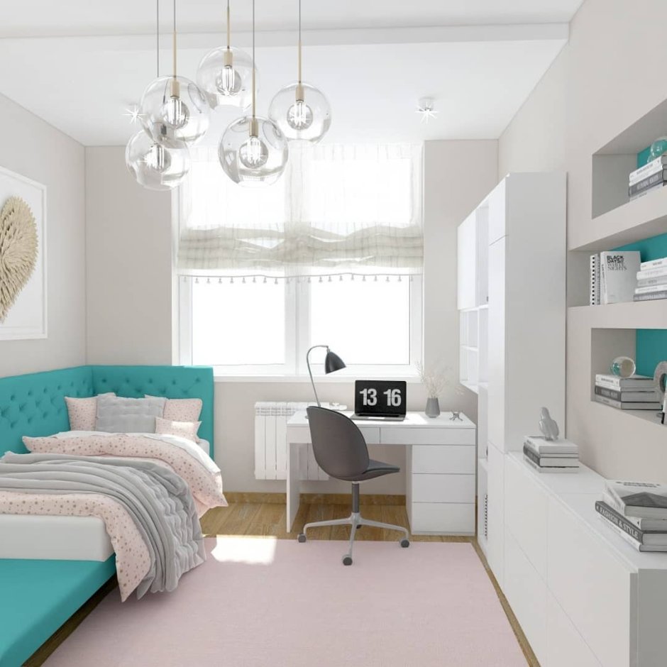 Детская в бирюзовом цвете