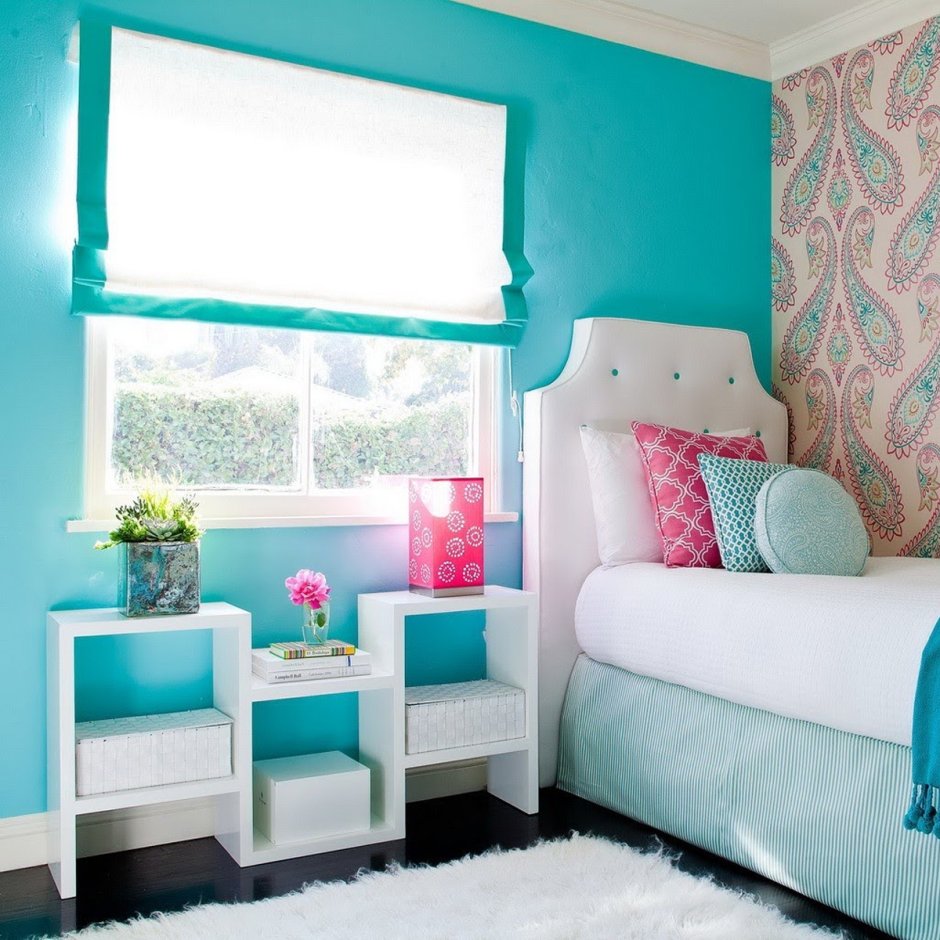 Бирюзовая комната для подростка