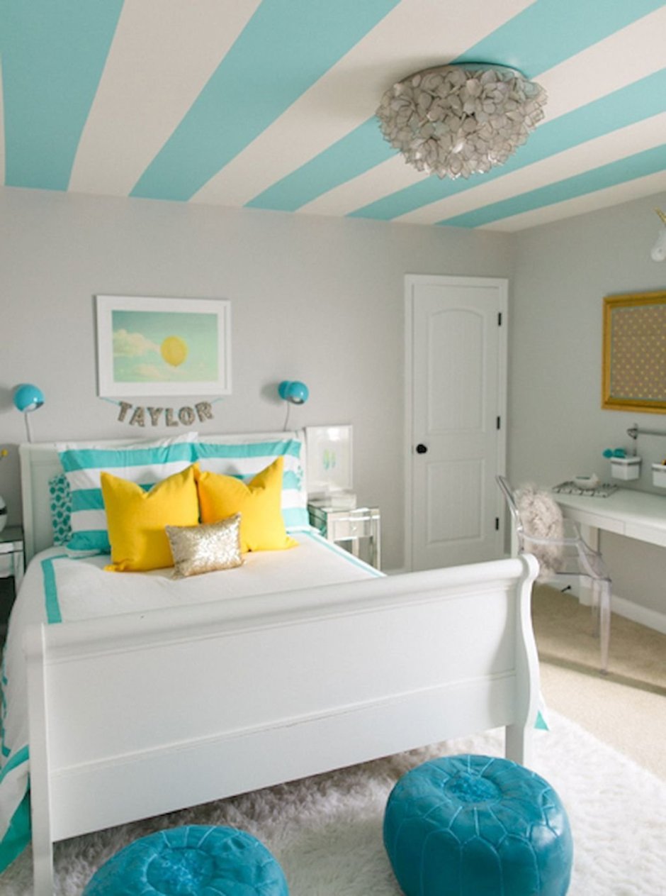 Бирюзовая комната для подростка