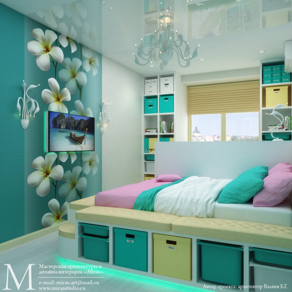 Mint Turquoise спальня