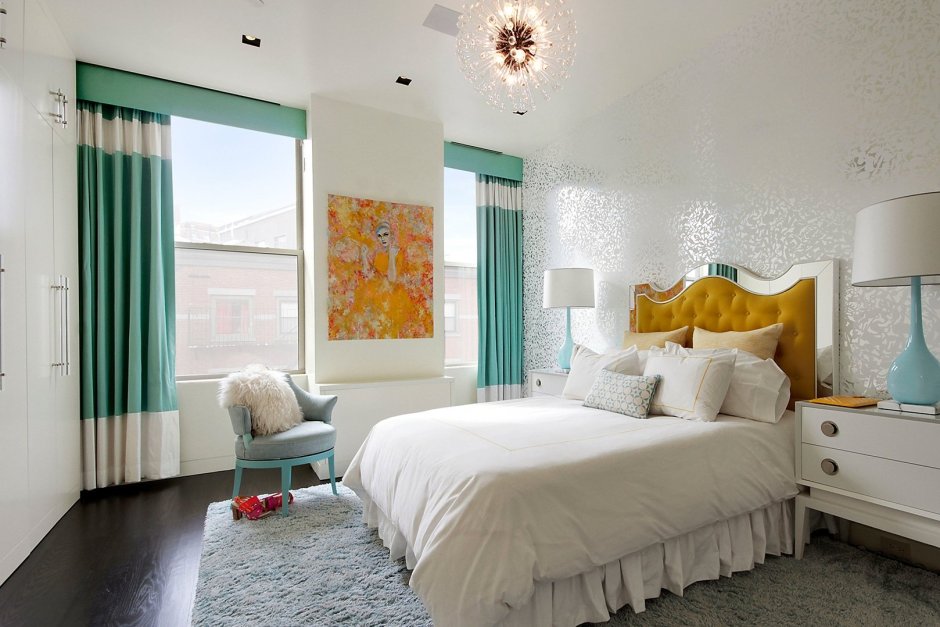 Детская в бирюзовых тонах