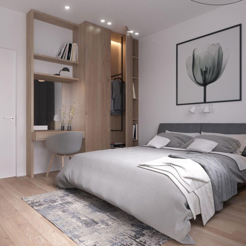 Маленькая спальня в современном стиле