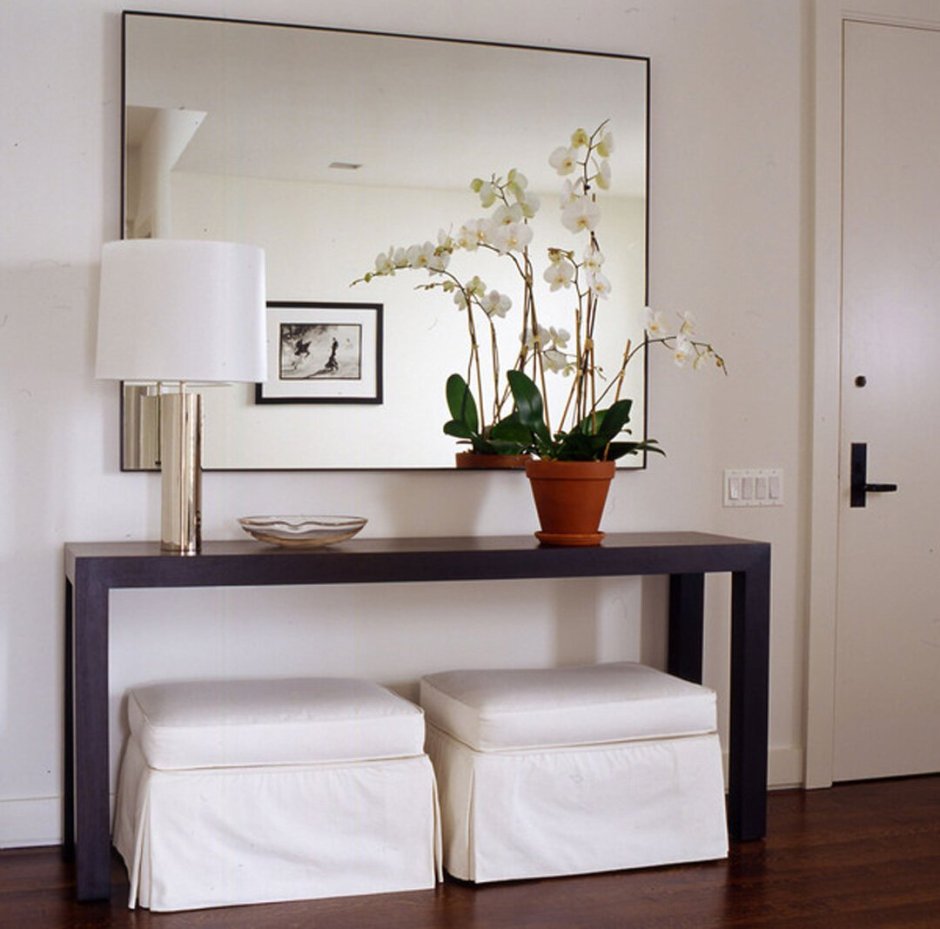 Консоль с зеркалом в прихожую