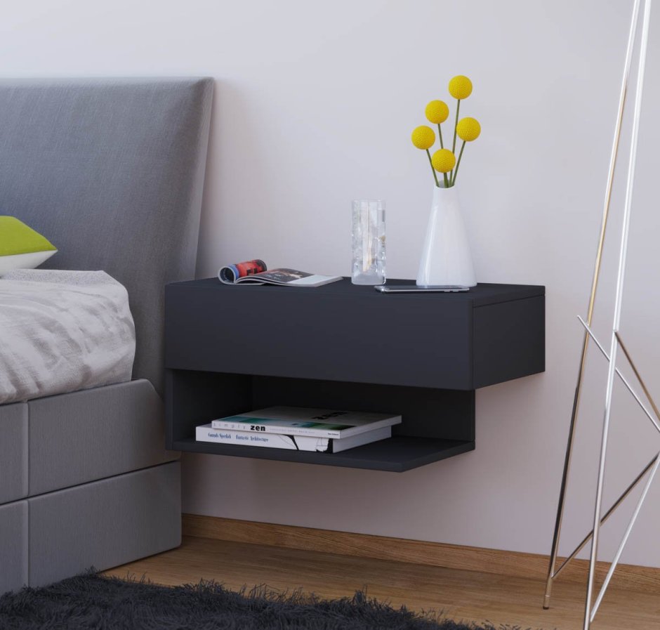 Подвесная прикроватная тумба икеа