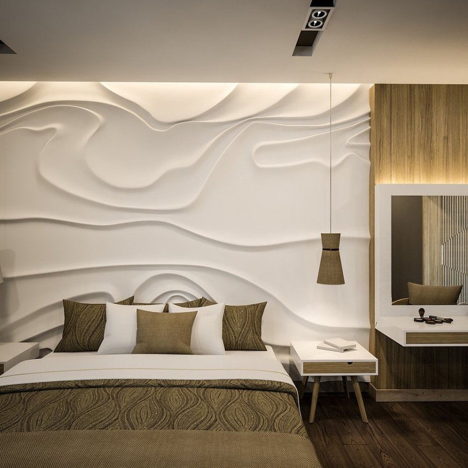 Спальня с декором Крылья