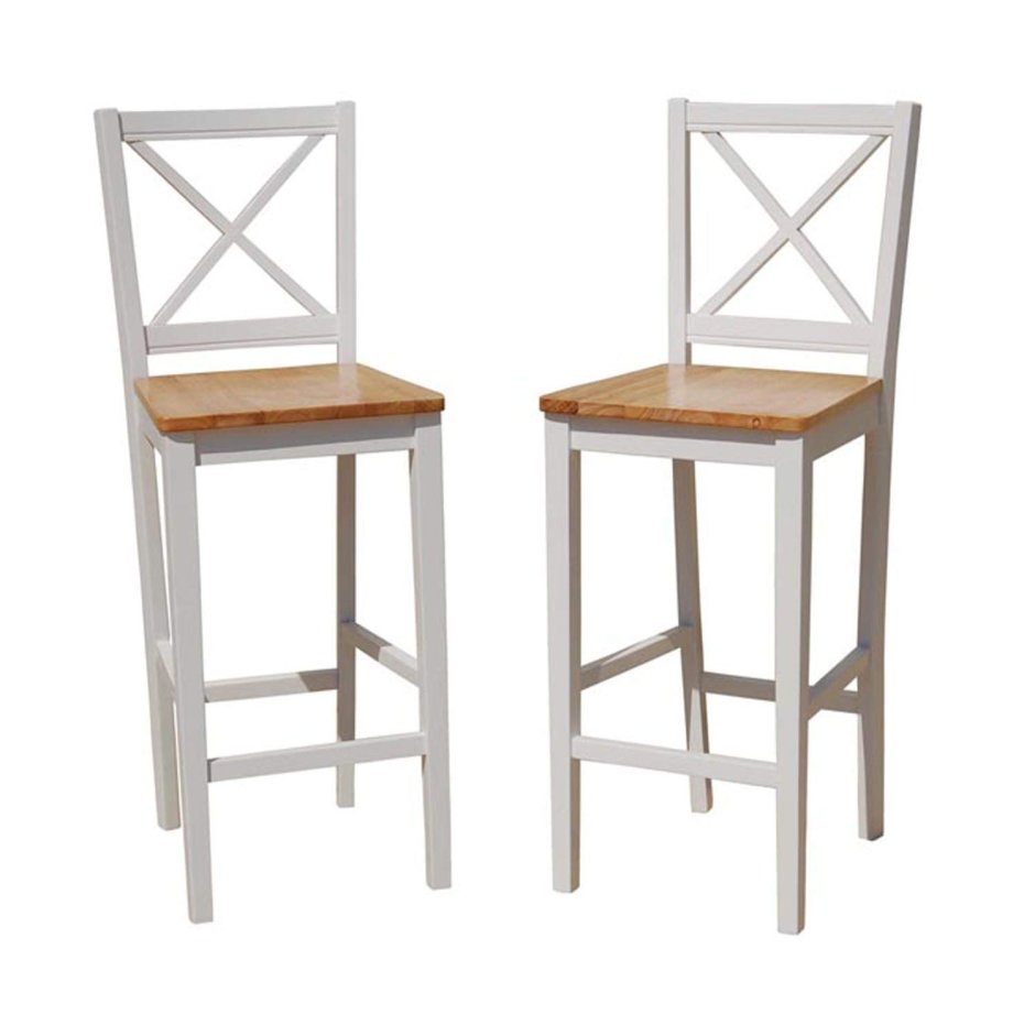 Барный стул и деревянный барный стол