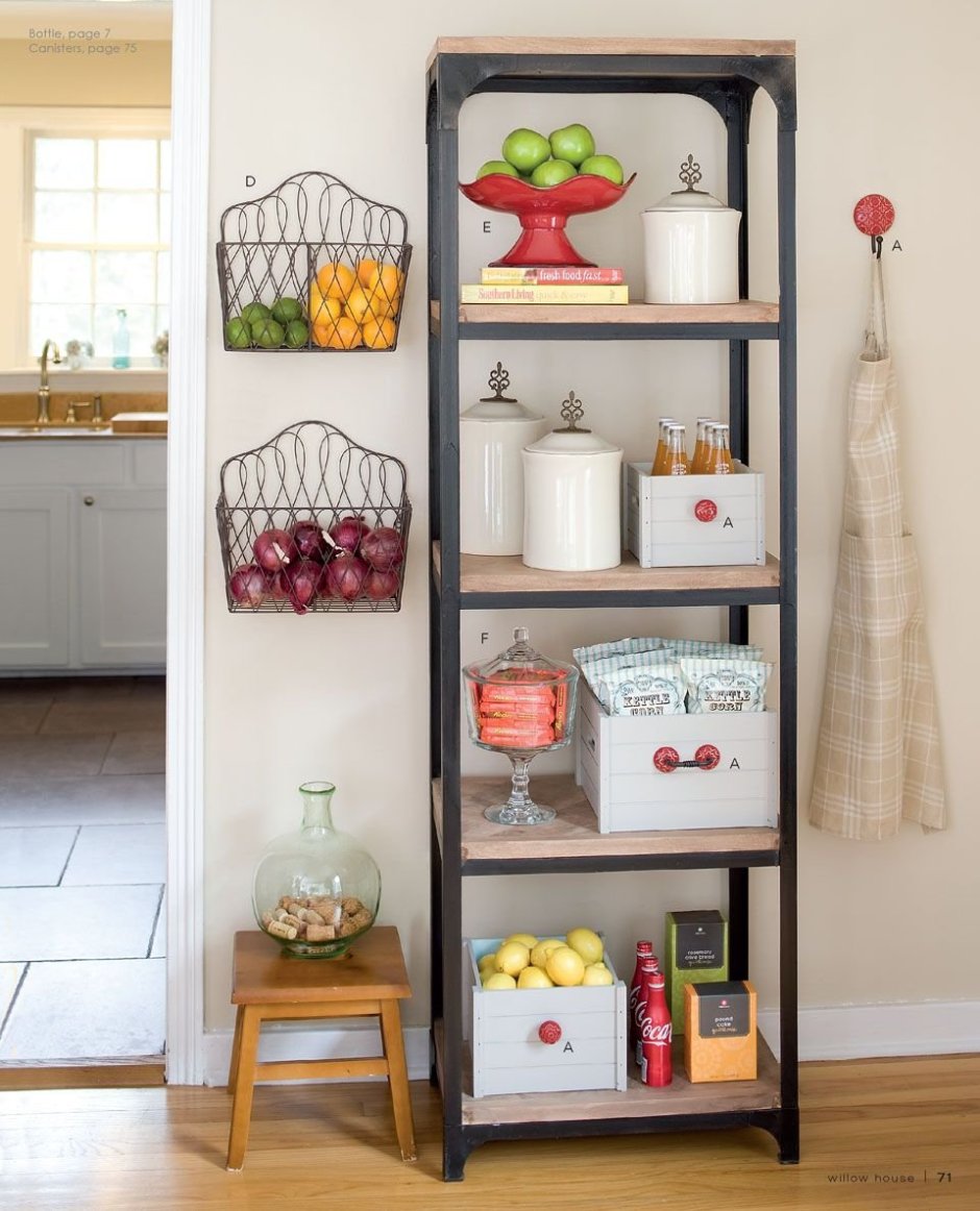 Полки для мелочей на кухне