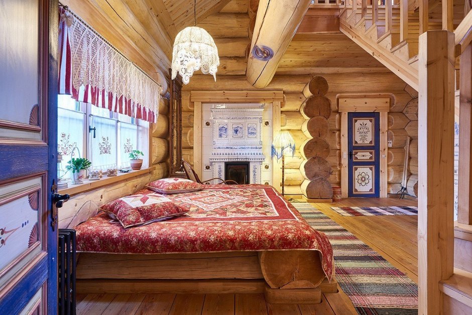 Кровать в русском стиле