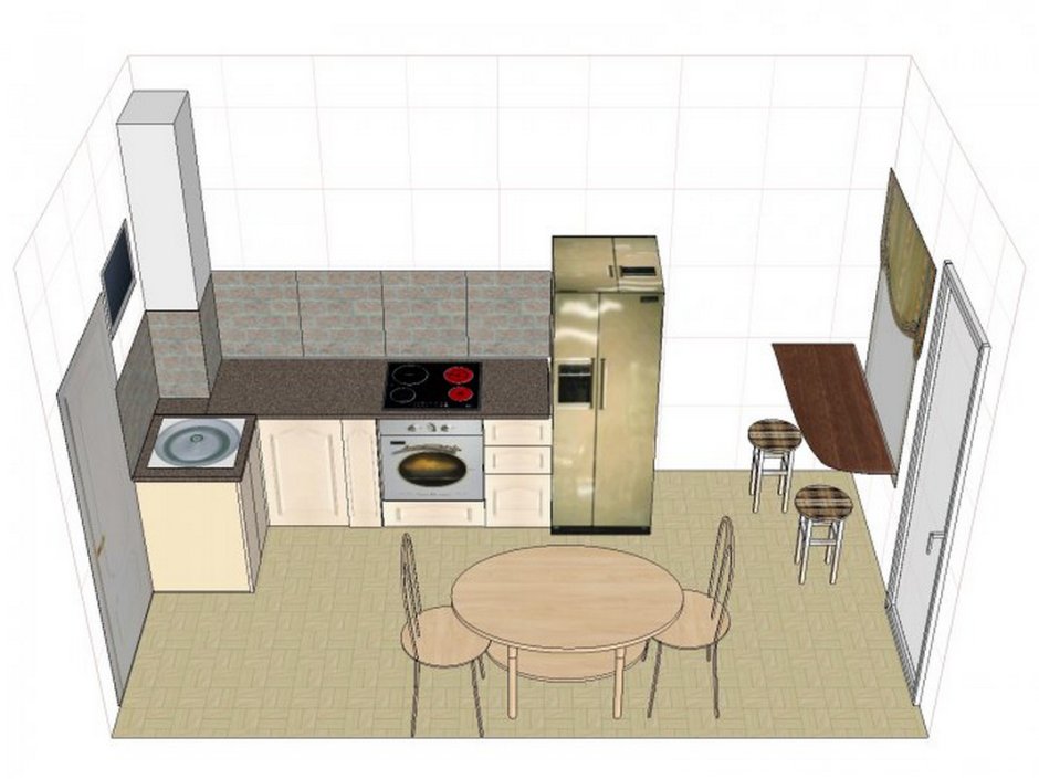 Кухонные гарнитуры планировка