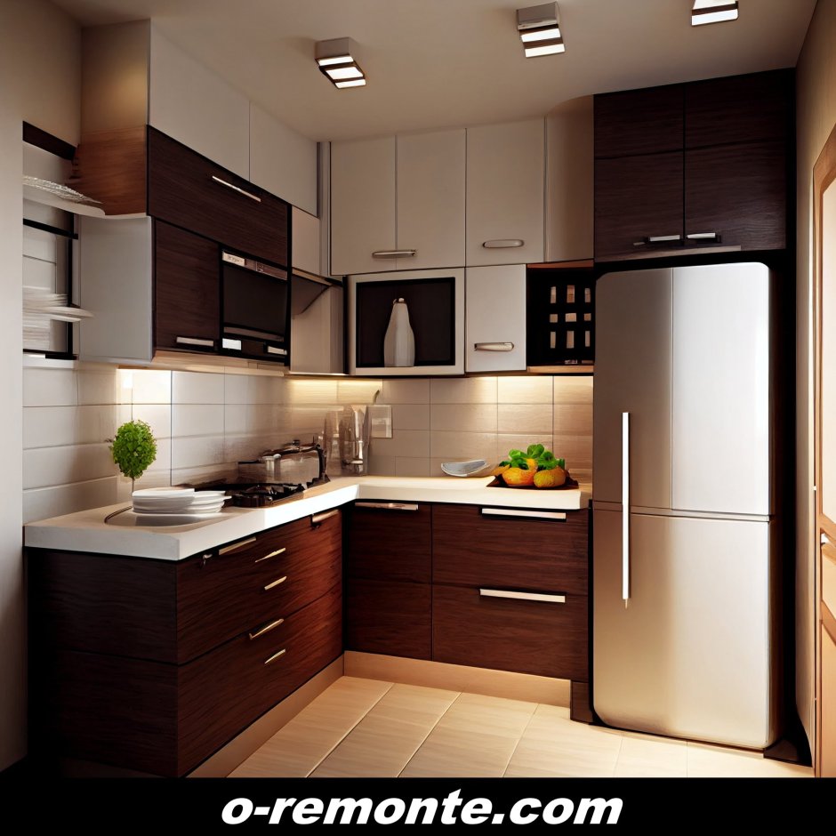 Расстановка мебели в маленькой кухне