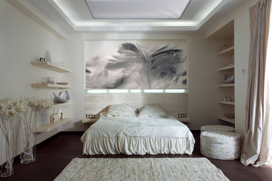 Светлая спальня в современном стиле