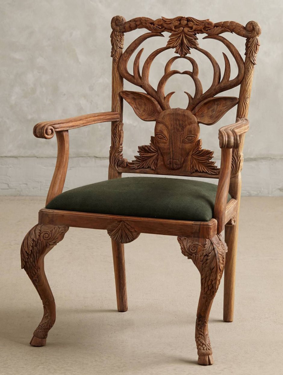Кресло "трон" антик