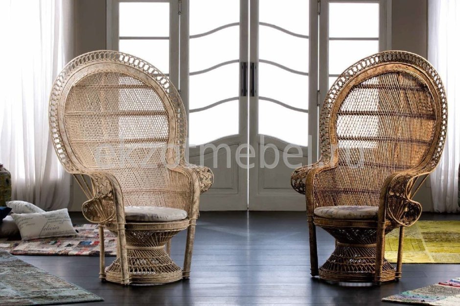 Кресла плетеные бохо