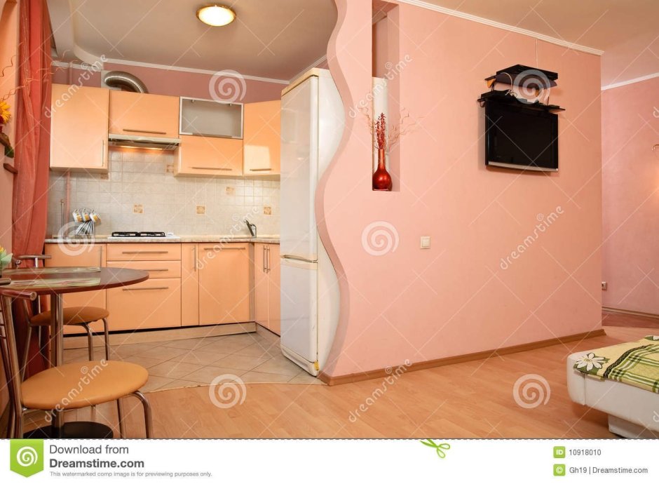 Кухня совмещенная с комнатой в хрущевке