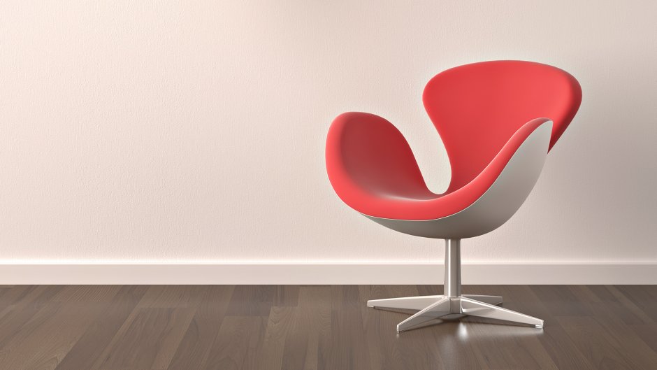 Красный стул дизайнерский