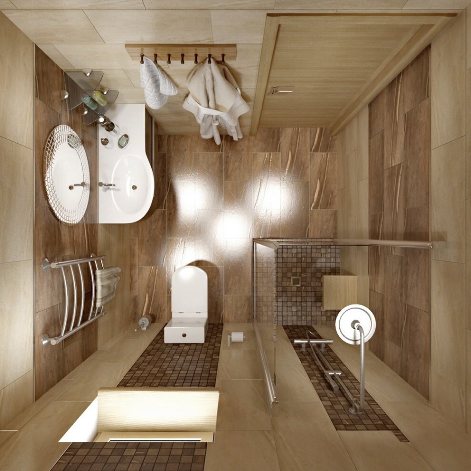 Планировка ванны сауны