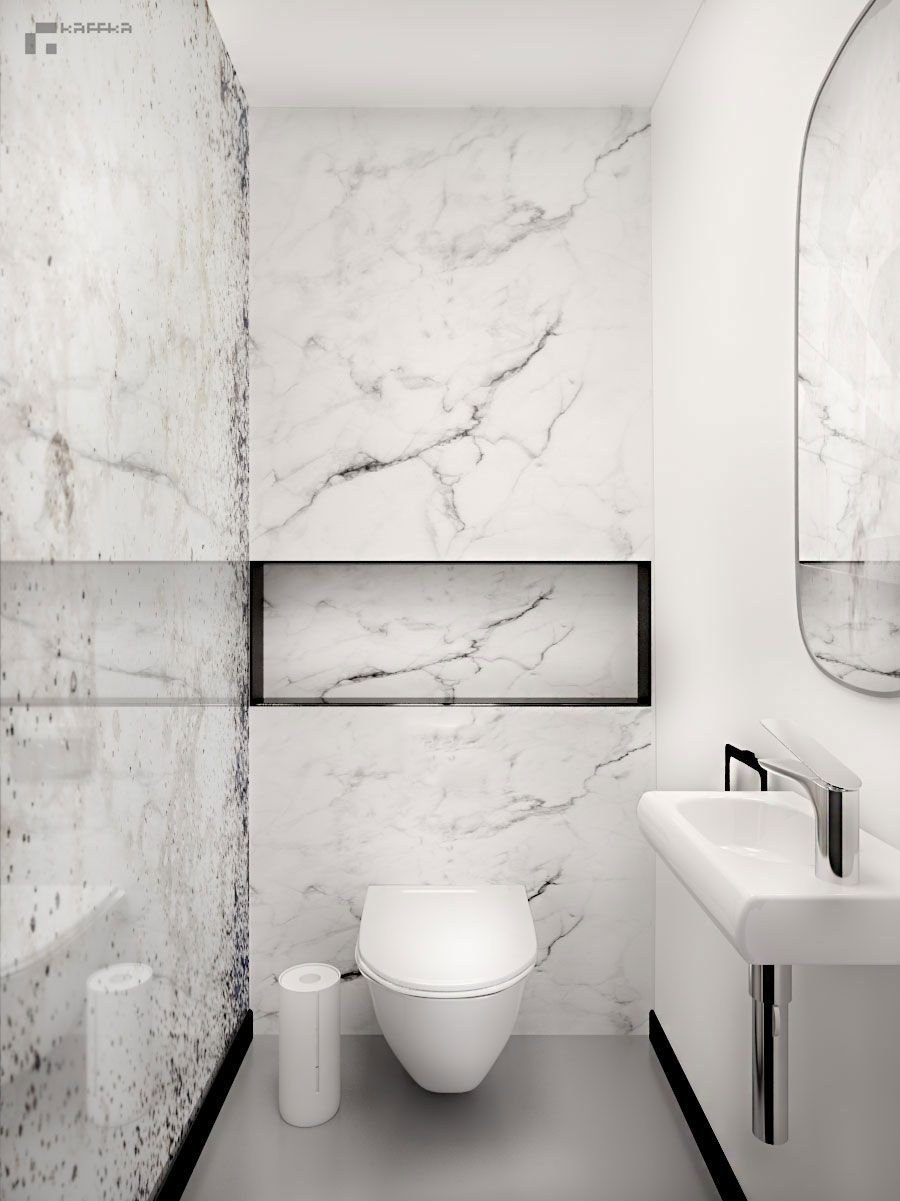 Туалет под мрамор