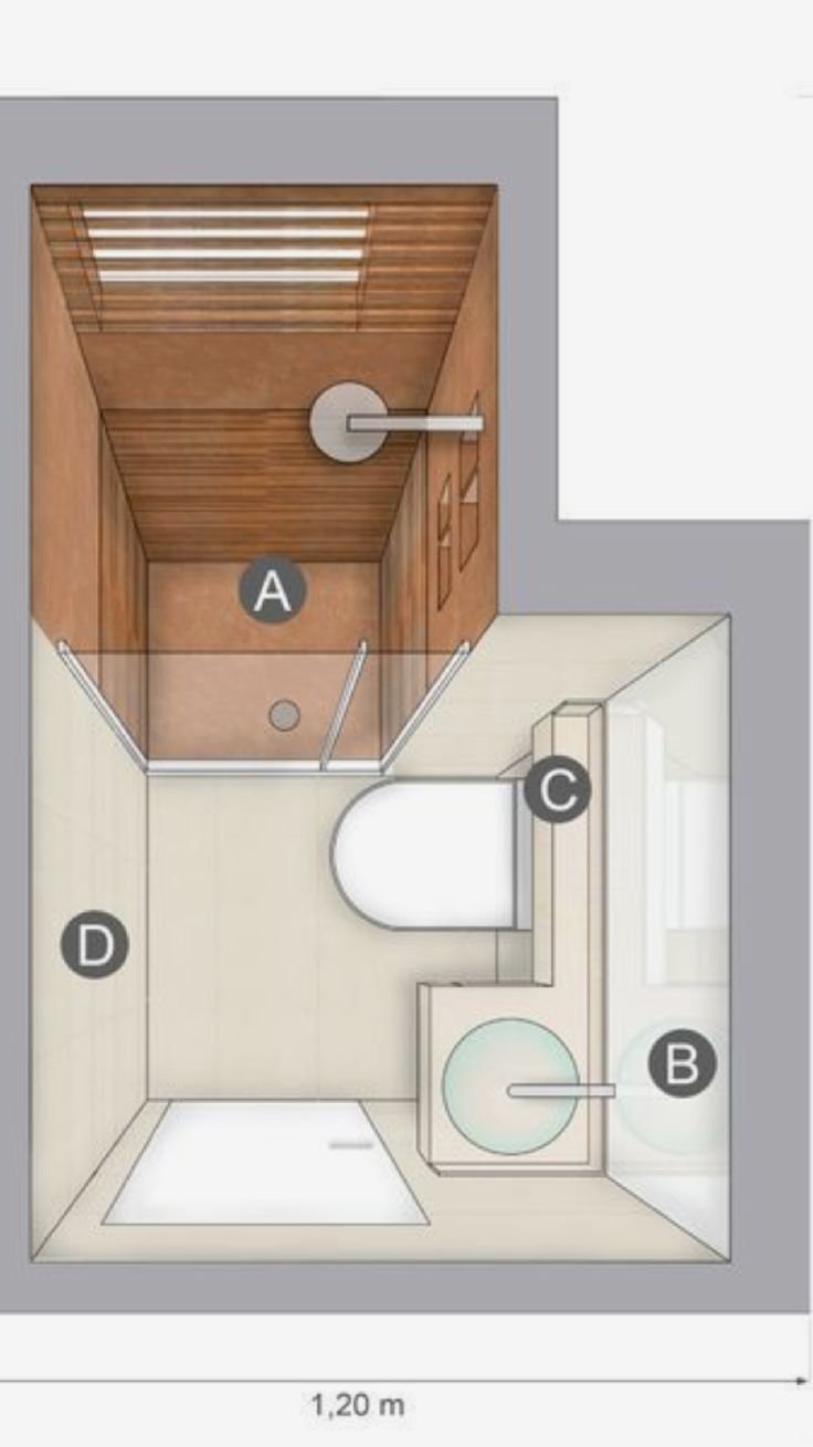Санузел 2м2 планировка с душевой