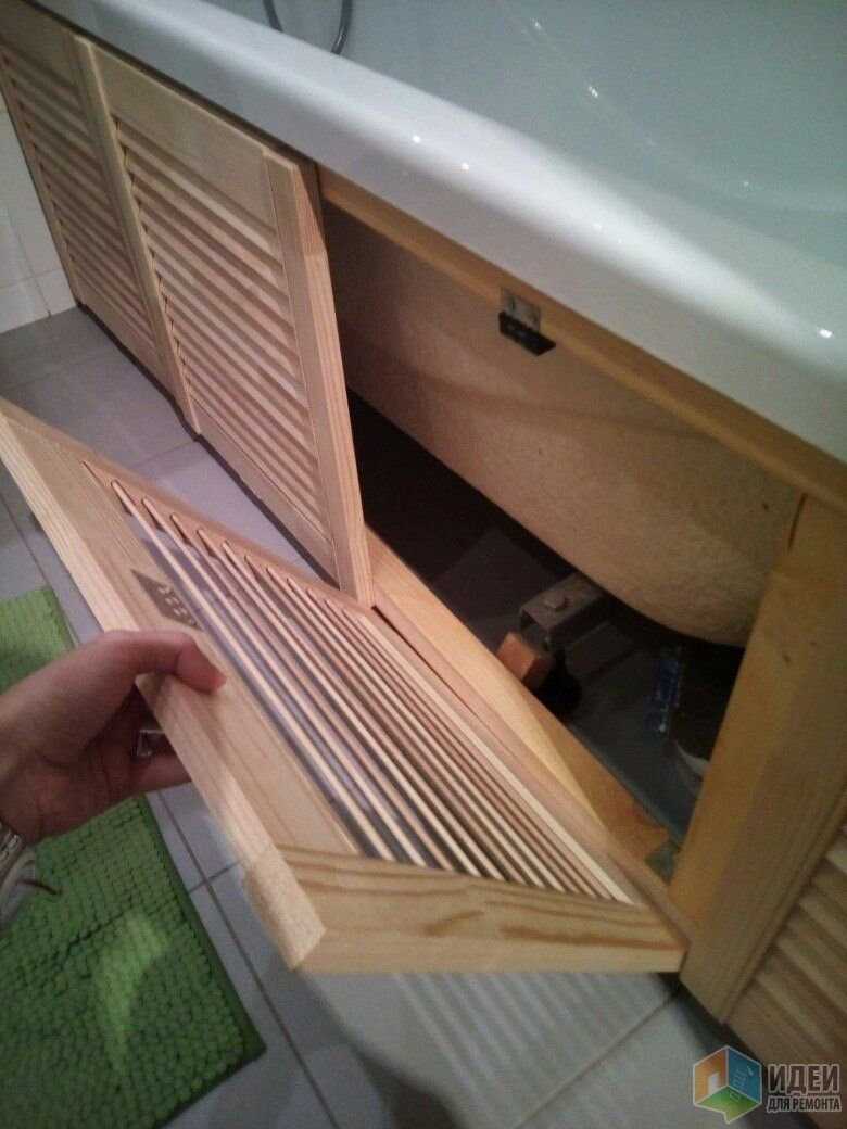 Шкаф для стиральной машины в ванной